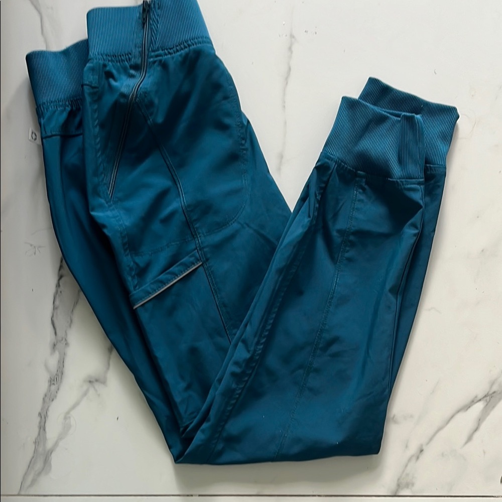 Chic Teal Scrub Pants